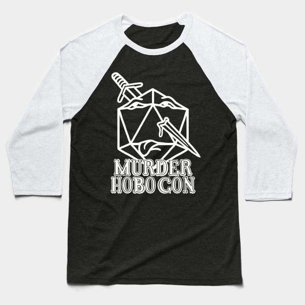 Murder Hobo Con White Baseball T-Shirt by JacobBlackmon